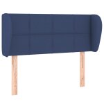 Vidaxl t�te de lit avec oreilles bleu 103x23x78 / 88 cm tissu