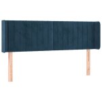 Vidaxl tte de lit avec oreilles bleu fonc 147x16x78 / 88 cm velours