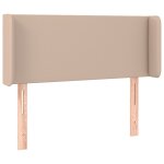 Vidaxl t�te de lit avec oreilles cappuccino 103x16x78 / 88 cm similicuir