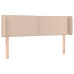 Vidaxl tte de lit avec oreilles cappuccino 147x16x78 / 88 cm similicuir