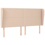 Vidaxl tte de lit avec oreilles cappuccino 203x23x118 / 128 cm