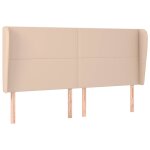 Vidaxl t�te de lit avec oreilles cappuccino 203x23x118 / 128 cm