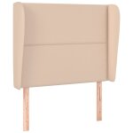 Vidaxl tte de lit avec oreilles cappuccino 93x23x118 / 128cm similicuir