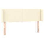 Vidaxl tte de lit avec oreilles crme 147x16x78 / 88 cm similicuir