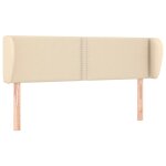 Vidaxl t�te de lit avec oreilles cr�me 147x23x78 / 88 cm tissu