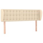Vidaxl tte de lit avec oreilles crme 147x23x78 / 88 cm tissu