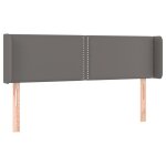 Vidaxl tte de lit avec oreilles gris 147x16x78 / 88 cm similicuir