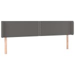 Vidaxl tte de lit avec oreilles gris 163x16x78 / 88 cm similicuir
