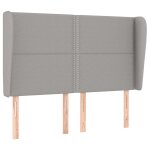 Vidaxl tte de lit avec oreilles gris clair 147x23x118 / 128 cm tissu