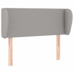 Vidaxl tte de lit avec oreilles gris clair 83x23x78 / 88 cm tissu