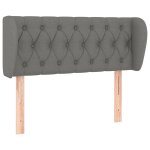 Vidaxl tte de lit avec oreilles gris fonc 103x23x78 / 88 cm tissu