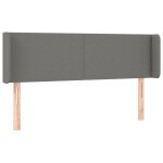 Vidaxl tte de lit avec oreilles gris fonc 147x16x78 / 88 cm tissu