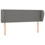 Vidaxl tte de lit avec oreilles gris fonc 147x23x78 / 88 cm tissu