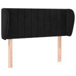 Vidaxl t�te de lit avec oreilles noir 103x23x78 / 88 cm velours