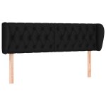 Vidaxl tte de lit avec oreilles noir 147x23x78 / 88 cm tissu