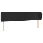 Vidaxl tte de lit avec oreilles noir 163x23x78 / 88 cm similicuir