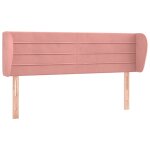 Vidaxl tête de lit avec oreilles rose 147x23x78 / 88 cm velours Vidaxl tête de lit avec oreilles rose 147x23x78 / 88 cm velours