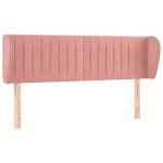 Vidaxl tte de lit avec oreilles rose 147x23x78 / 88 cm velours