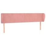 Vidaxl t�te de lit avec oreilles rose 163x23x78 / 88 cm velours