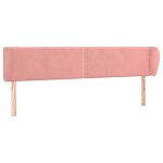 Vidaxl tte de lit avec oreilles rose 203x23x78 / 88 cm velours