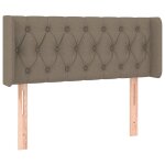 Vidaxl tte de lit avec oreilles taupe 103x16x78 / 88 cm tissu