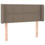 Vidaxl tte de lit avec oreilles taupe 103x16x78 / 88 cm tissu