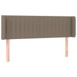 Vidaxl tte de lit avec oreilles taupe 147x16x78 / 88 cm tissu