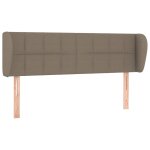 Vidaxl tte de lit avec oreilles taupe 147x23x78 / 88 cm tissu