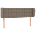 Vidaxl t�te de lit avec oreilles taupe 147x23x78 / 88 cm tissu
