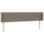 Vidaxl tte de lit avec oreilles taupe 163x16x78 / 88 cm tissu