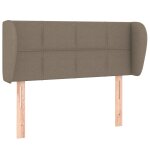 Vidaxl tte de lit avec oreilles taupe 83x23x78 / 88 cm tissu