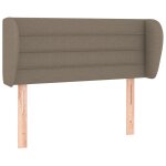 Vidaxl tte de lit avec oreilles taupe 93x23x78 / 88 cm tissu