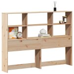 Vidaxl t�te de lit avec rangement 150 cm bois massif de pin
