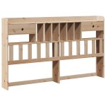 Vidaxl tête de lit avec rangement 180 cm bois massif de pin Vidaxl tête de lit avec rangement 180 cm bois massif de pin