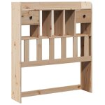 Vidaxl tte de lit avec rangement 90 cm bois massif de pin