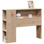 Vidaxl t�te de lit avec rangement 90 cm bois massif de pin