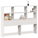 Vidaxl tête de lit avec rangement blanc 120 cm bois massif de pin Vidaxl tête de lit avec rangement blanc 120 cm bois massif de pin