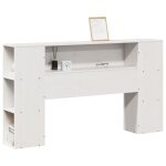 Vidaxl tête de lit avec rangement blanc 140 cm bois massif de pin Vidaxl tête de lit avec rangement blanc 140 cm bois massif de pin
