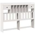 Vidaxl tête de lit avec rangement blanc 140 cm bois massif de pin Vidaxl tête de lit avec rangement blanc 140 cm bois massif de pin