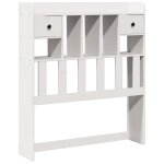 Vidaxl tte de lit avec rangement blanc 75 cm bois massif de pin
