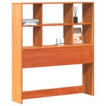 Vidaxl tte de lit avec rangement cire marron 90 cm bois massif de pin