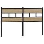 Vidaxl t�te de lit de remplacement ch�ne sonoma 135 cm fer et bois d?ing�nierie