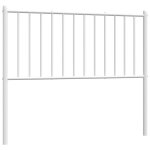 Vidaxl t�te de lit de remplacement m�tal blanc 100 cm