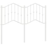 Vidaxl t�te de lit de remplacement m�tal blanc 120 cm