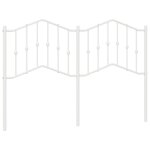 Vidaxl t�te de lit de remplacement m�tal blanc 140 cm