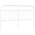 Vidaxl t�te de lit de remplacement m�tal blanc 140 cm