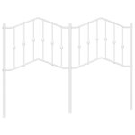 Vidaxl t�te de lit de remplacement m�tal blanc 150 cm