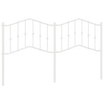 Vidaxl t�te de lit de remplacement m�tal blanc 160 cm