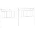 Vidaxl t�te de lit de remplacement m�tal blanc 193 cm