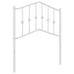 Vidaxl t�te de lit de remplacement m�tal blanc 75 cm